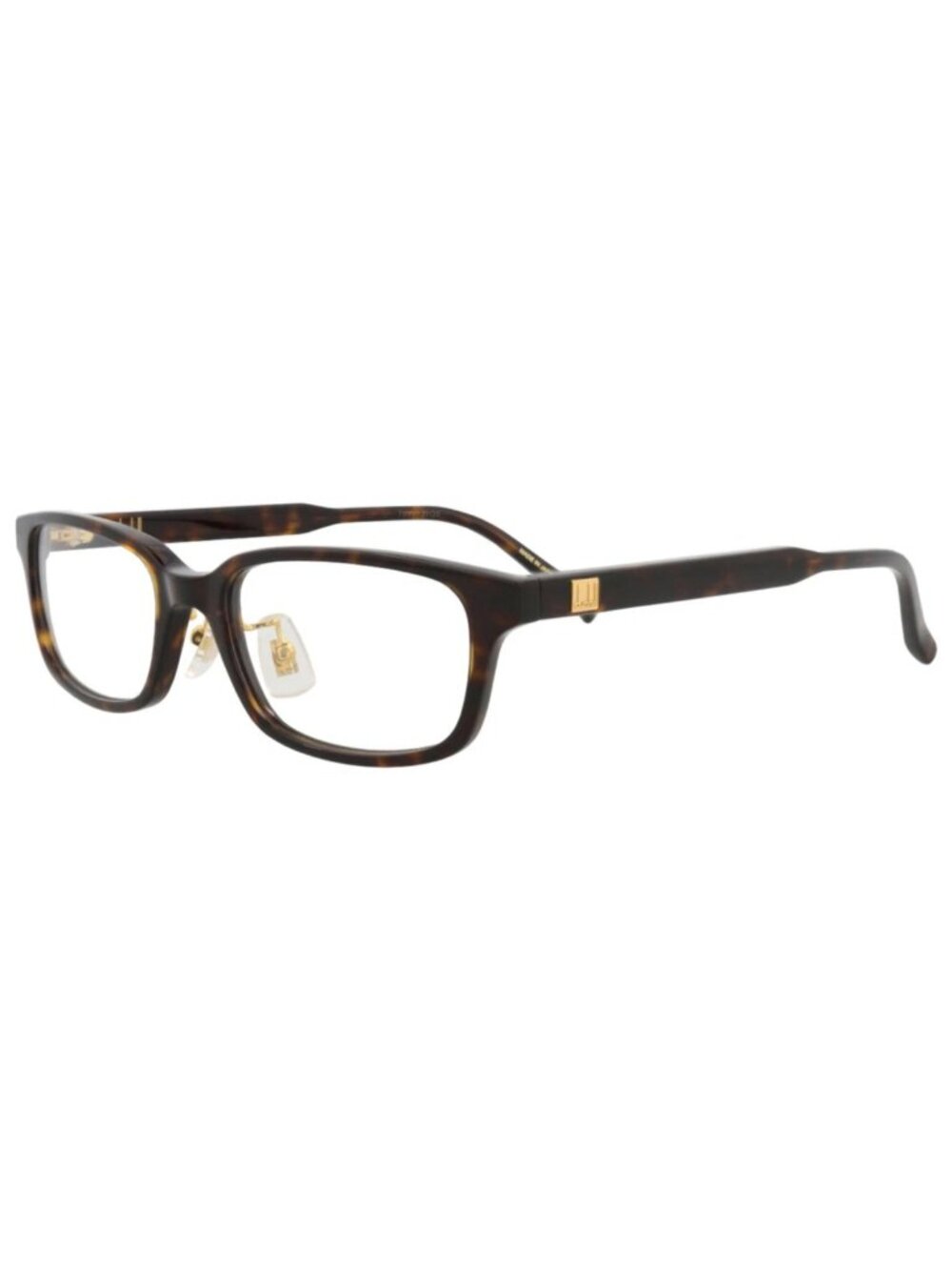 New Dunhill Women's Eyeglasses Square Rectangle Acetate Frame Mens Havana Havana